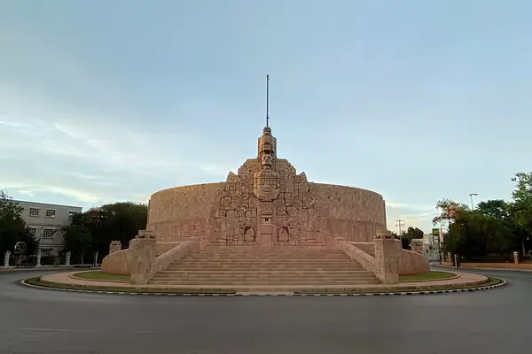 Paseo de Montejo in Merida at sunset