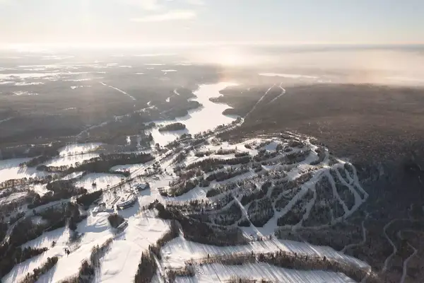 Aerial view of Giants Ridge, Minnesota