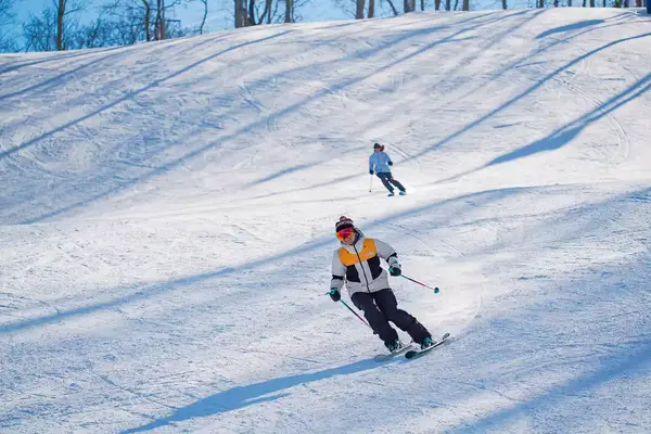 Skiers at Perfect North Slopes, Indiana