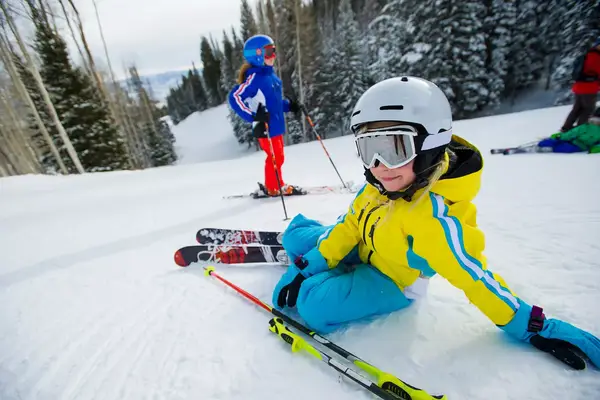 Kids skiing at Park City, Utah