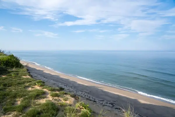 Empty beach with calm ocean