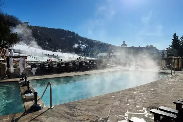 Heated pool at The Fairmont