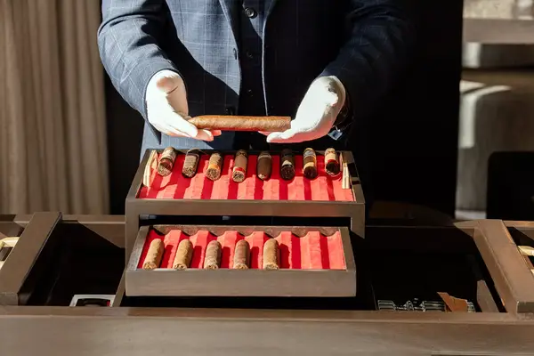 Ricardo Smenner with SKYVILLAS at ARIA Cigar Cart
