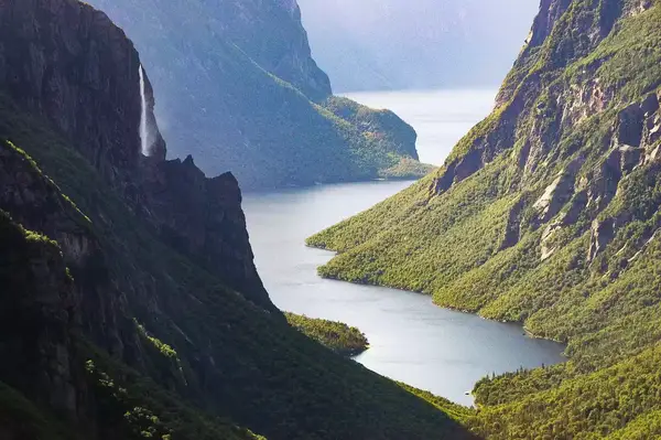 Scenic views of Gros Morne National Park in Canada 