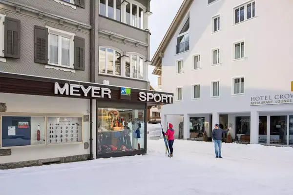 The Meyer Sport shop in downtown Andermatt, Switzerland