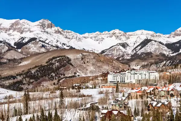 The San Juan Mountains and Mountain Village, Telluride, Colorado