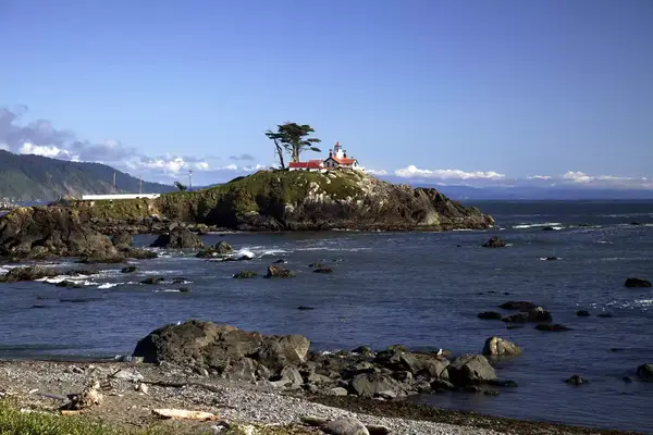 Lighthouse in Crescent City, California. 