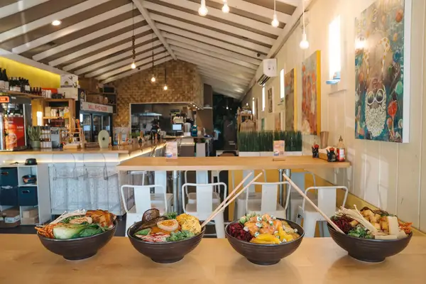 Interior of Nanbu Noodle Bar in 30A, Florida 
