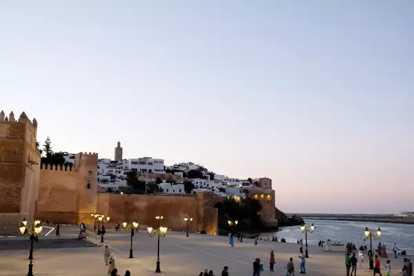 Seaside boardwalk in Rabat
