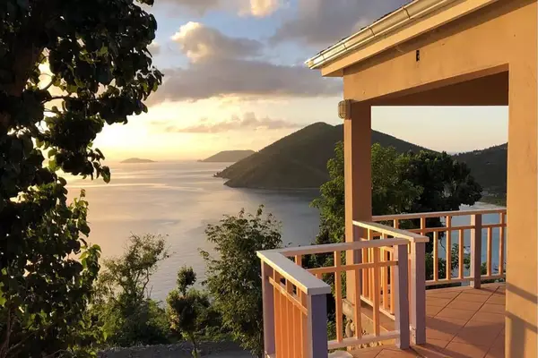 An ocean view from a villa