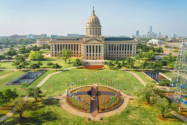 Aerial View of Oklahoma State Capitol Complex