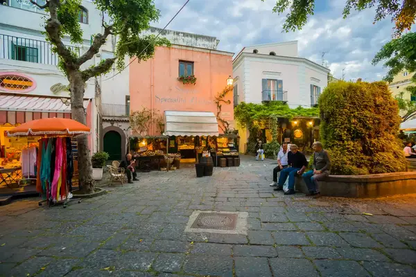The main square of the village 