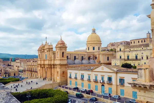 Panorama of Noto Sicily Italy