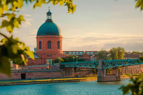 Toulouse, France at sunset