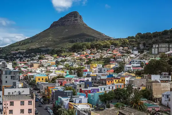 Aerial view of Cape Town