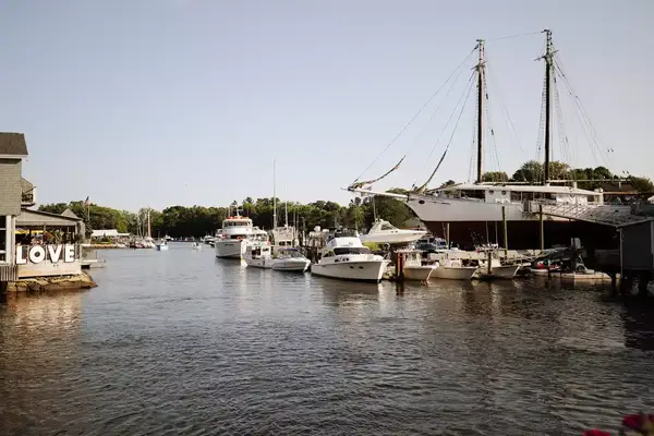 Boats docked in Kennebunkport