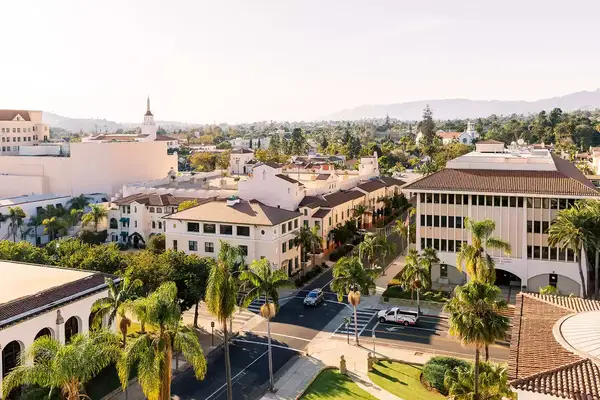 Santa Barbara skyline on a sunny day, California, USA
