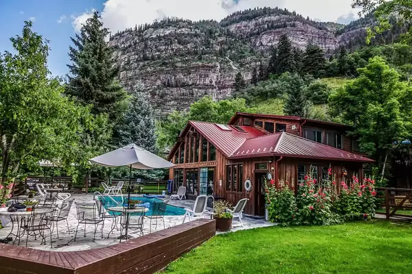 Mountain view of Wiesbaden Hot Springs Spa