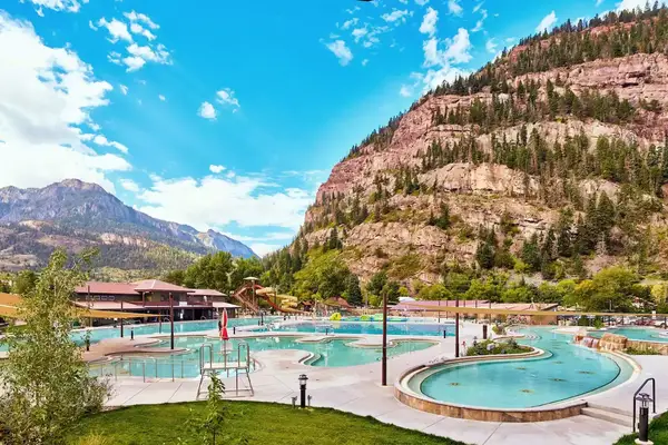 Aerial view of the Ouray Hot Springs