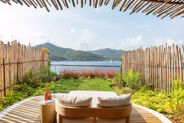 View from a private hotel terrace in Ibiza