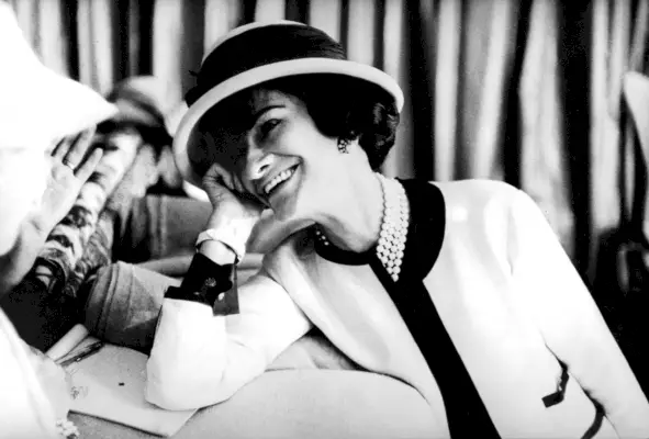 fashion designer coco chanel 1883 1971 , c early 50