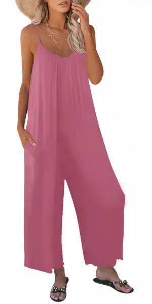 Casual Pink Jumpsuit