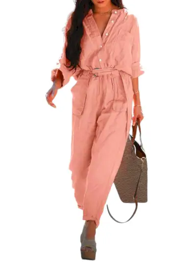 Cotton Linen Jumpsuit 