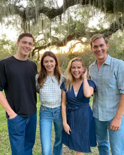 stars of the where the crawdads sing film adaptation on set