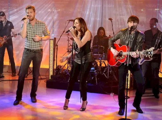today pictured l r charles kelley, hillary scott and dave haywood of the music group lady antebellum perform on nbc news today show photo by peter kramernbcu photo banknbcuniversal via getty images via getty images