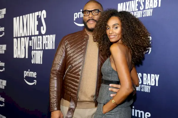 l r tyler perry and gelila bekele attend the special screening of maxines baby a tyler perry story presented by amazon studios at the rialto center for the arts on november 08, 2023 in atlanta, georgia photo by carol lee rosegetty images for amazon studios