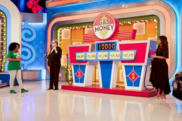 los angeles september 19 the real love boat special coverage of the cbs daytime series the price is right, scheduled to air on the cbs television network pictured drew carey and manuela arbelaez photo by sara mallycbs via getty images