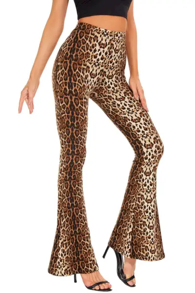 Leopard Print Bell Bottoms