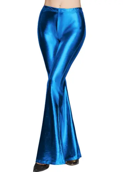 Metallic Flare Bell Bottoms