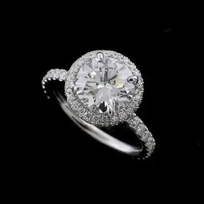 joanna gaines engagement ring - double halo diamond engagement ring