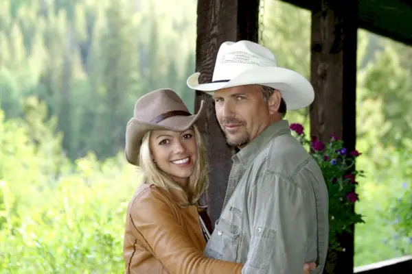 undated file photo this undated handout image shows actor kevin costner and christine baumgartner posing the couple annouced their engagement june 26, 2003 no date for the wedding has been announced photo by getty images