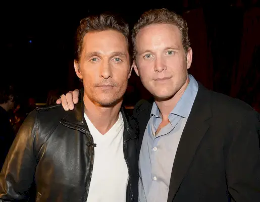 culver city, ca june 07 actors matthew mcconaughey and cole hauser attend spike tvs guys choice 2014 at sony pictures studios on june 7, 2014 in culver city, california photo by jeff kravitzfilmmagic for spike tv