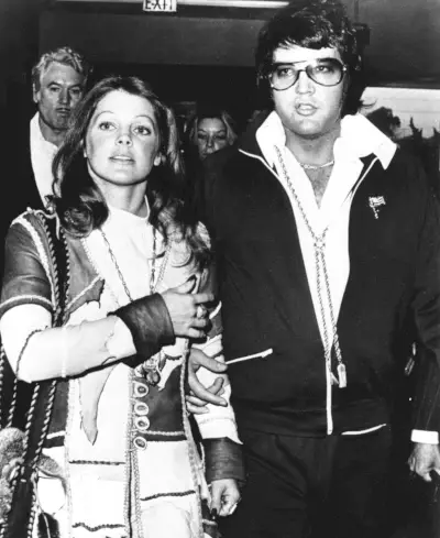 elvis presley and priscilla at their divorce hearing