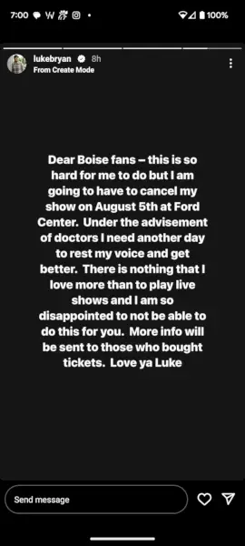 luke bryan concert cancellation