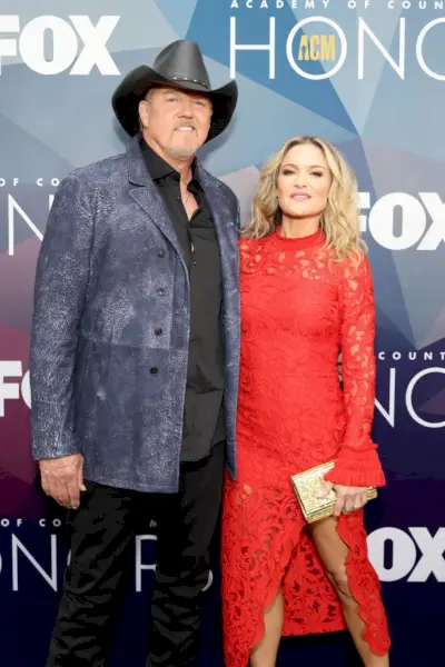 nashville, tennessee august 24 trace adkins and victoria pratt attend the 15th annual academy of country music honors at ryman auditorium on august 24, 2022 in nashville, tennessee photo by jason kempingetty images for acm