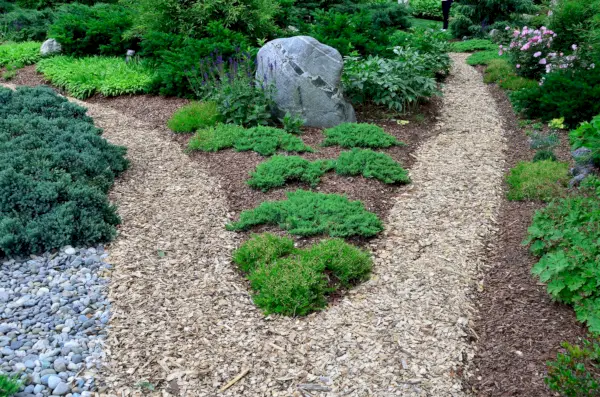 Garden Path with Mulch