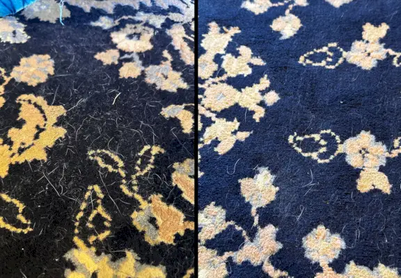 rug before and after