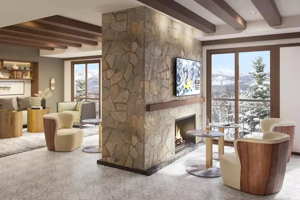 Lounge area at Ritz Carlton Lake Tahoe