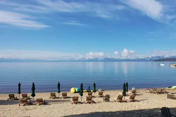 Beach area at Mourelatos Lakeshore Resort 