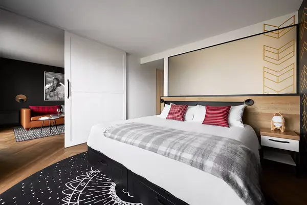 A bedroom at Club Med Québec