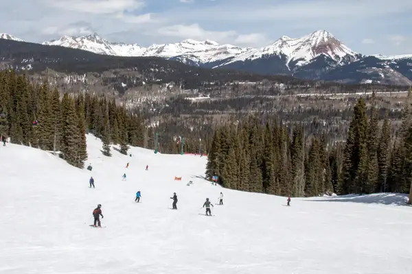 People skiing in Colorado