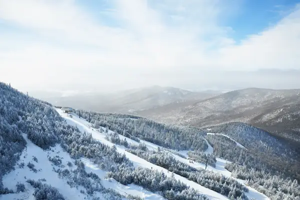 A snowy Vermont landscape