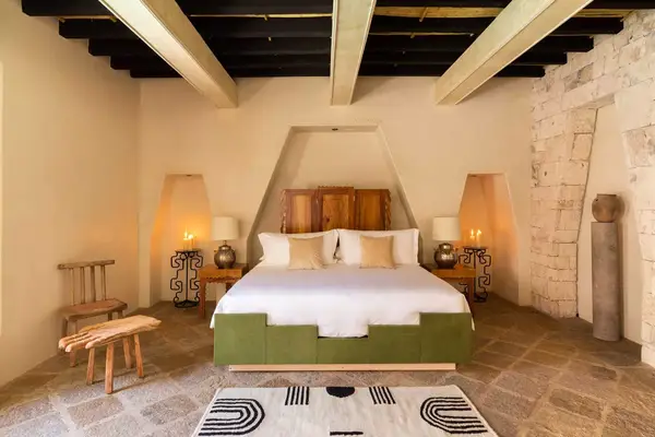 Guest bedroom at La Valise San Miguel de Allende, Mexico 