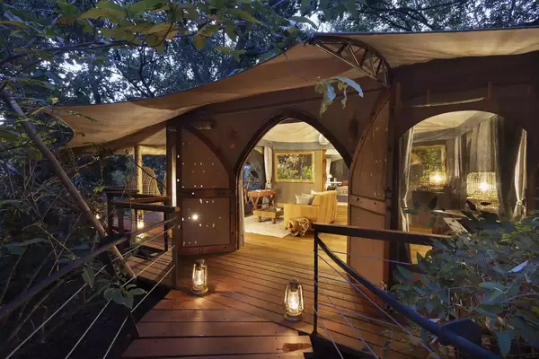 View into a Kenyan guest camp room