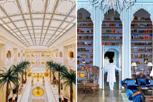 Lavish hotel details. 