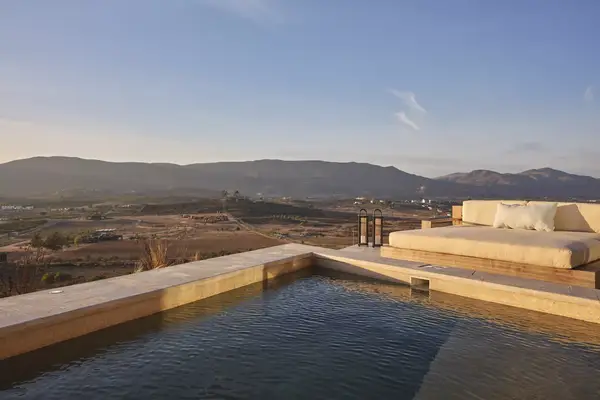 The view from a pool suite at a resort in Mexico